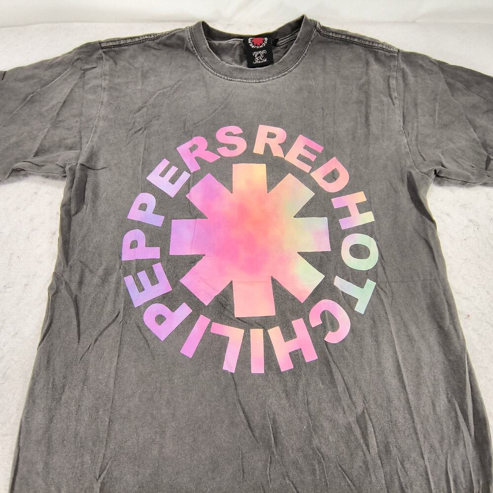 Red Hot Chili Peppers Band Graphic Shirt Adult Mens Size Small S Gray Multi